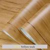 Wood Grain PVC Stickers For Wardrobe Cupboard Table Furniture Waterproof Self Adhesive Removable Wallpaper Home Decor Film