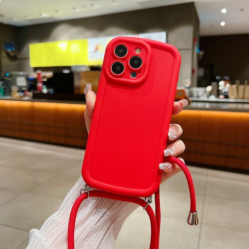 

Chubby Girl TPU Crossbody Phone Case with Lanyard for iPhone 15/13, 16 Pro Max, Drop Protection iPhone 17