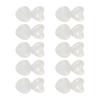 10pcs Heart Silicone Earring Lifters Love Backs for Studs and Droopy Ears Comfortable Secure Replacements Part