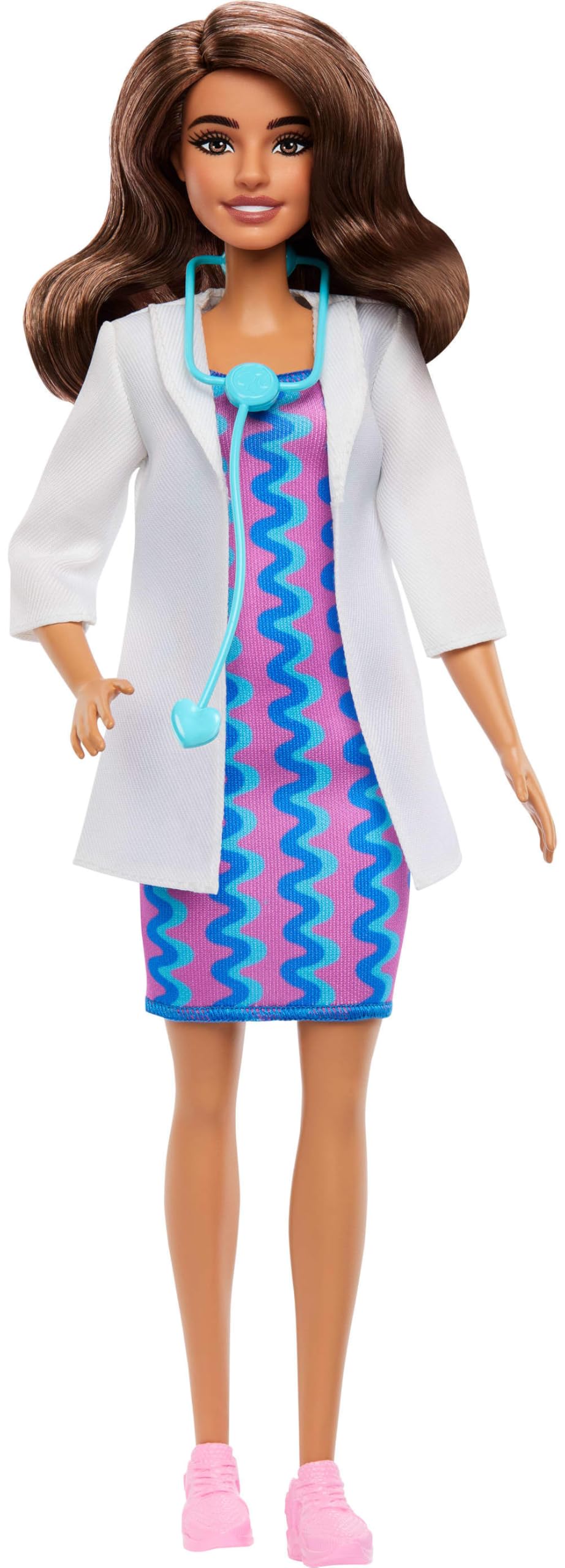 

Barbie Barbie at Doctor Doll House for Pretend Play Barbie Ages JKF76 Work! Dress-Up & - Doll, 3+, Pink/Blue