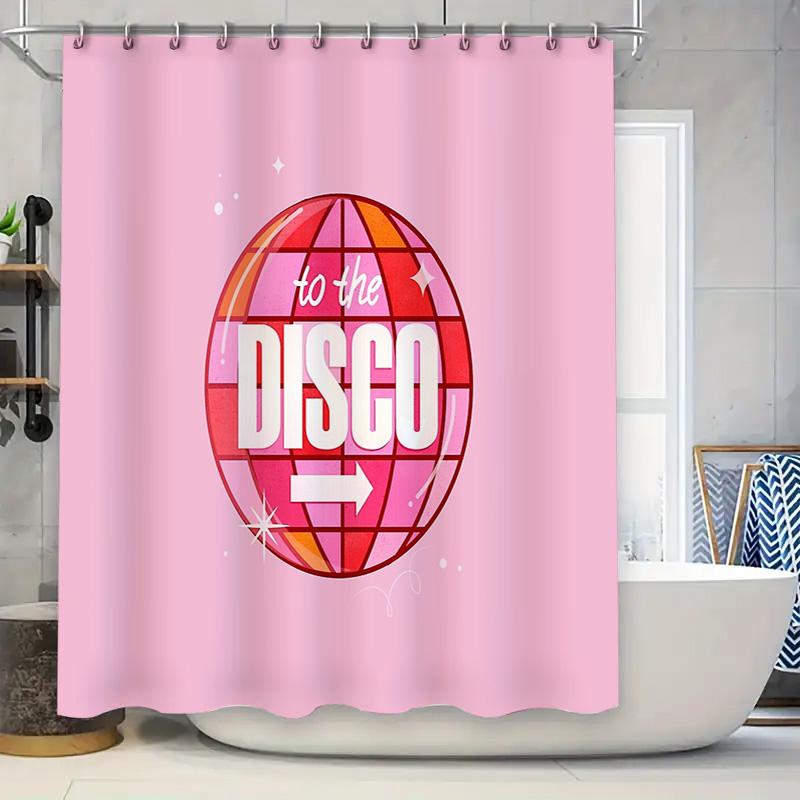 

Disco Ball Shower Curtain Modern Abstract Party Backdrop Home Decor Bathroom Curtains Geometric Design Vibrant Colors Wall Art W60H190(CM)-1 Pcs