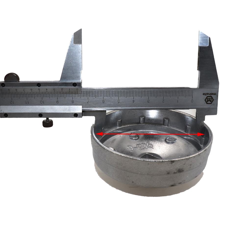 H903-6 Auto Ölfilter Schlüssel Nuss Abzieher Werkzeug Für Renault 75mm 12 Zähne 903-6 Aluminium
