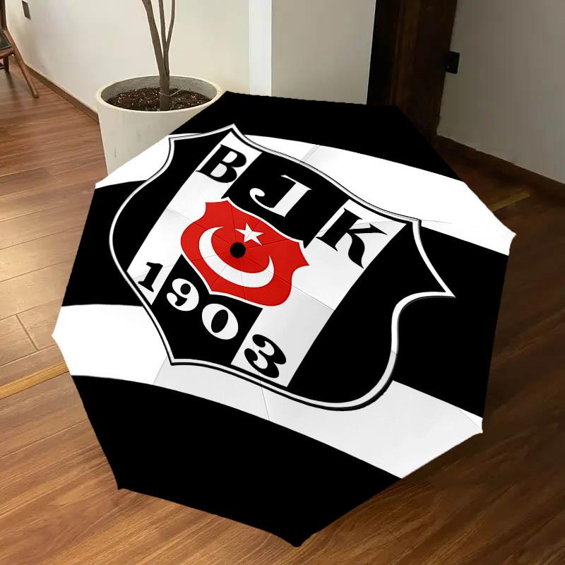 1PC BJK 1903 Umbrella-8-Rib Reinforced, Automatic Open, Lightweight & Durable, Cute Fashion Accessory for Outdoor, Beach, or Casual Use, Beach Umbrell