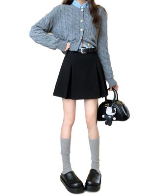 Dom Yayoi Mikro Mini Mini Jednolity Wysoki Uroczy i Powyżej Kolana Idealny dla Wysokich lub Rozmiaru L Spódnica Damska, Zapinana na Zamek Błyskawiczny, Długość, Kolor, Talia, Dojrzały, Długość,