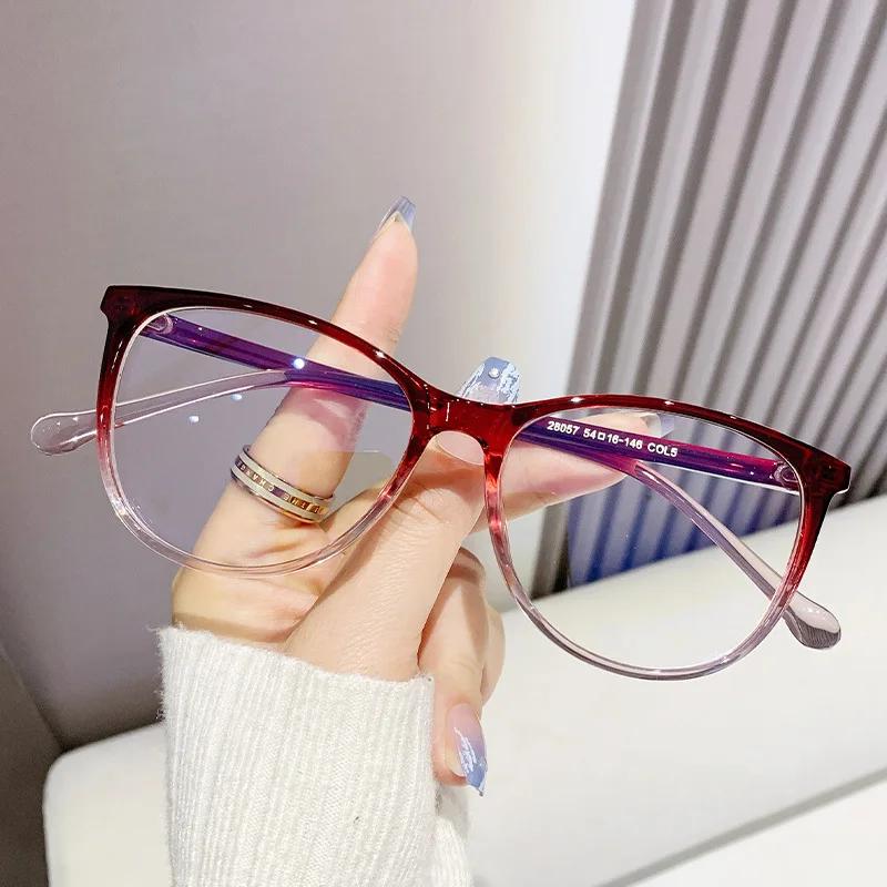 New Fashion Glasses for Women Retro Transparent Glasses Anti Blue Light Eyeglass Frame Luxury  Design