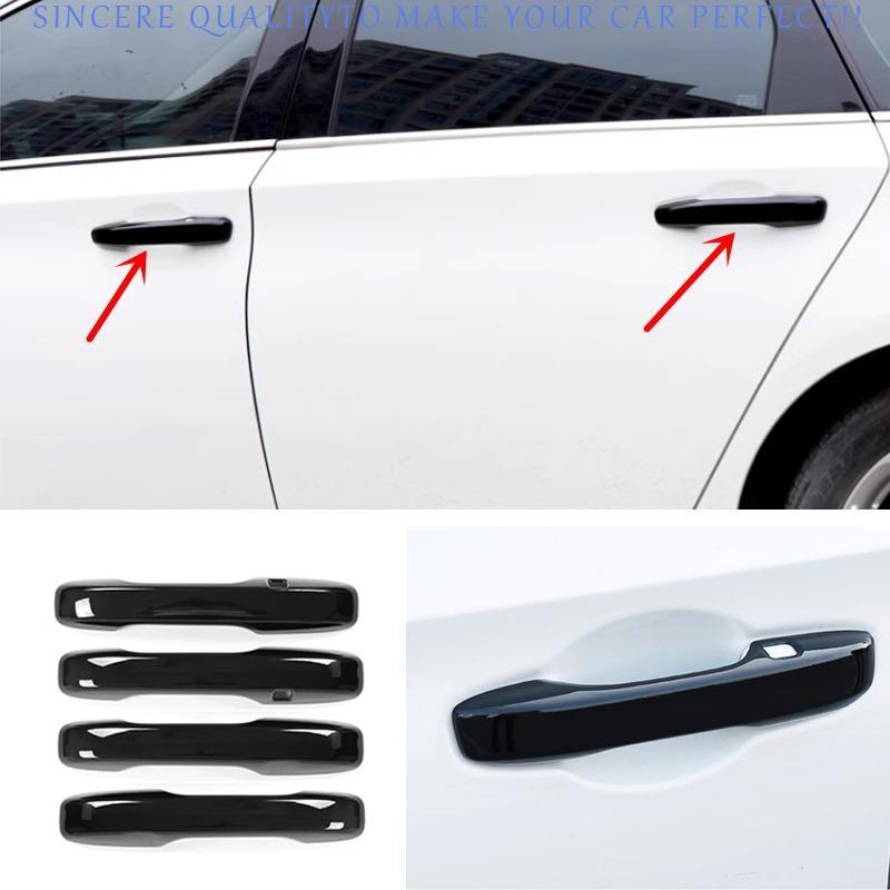 Bright black Front Car Door Handles Cover Trim 4pcs For Honda CRV CR-V 2023 2025