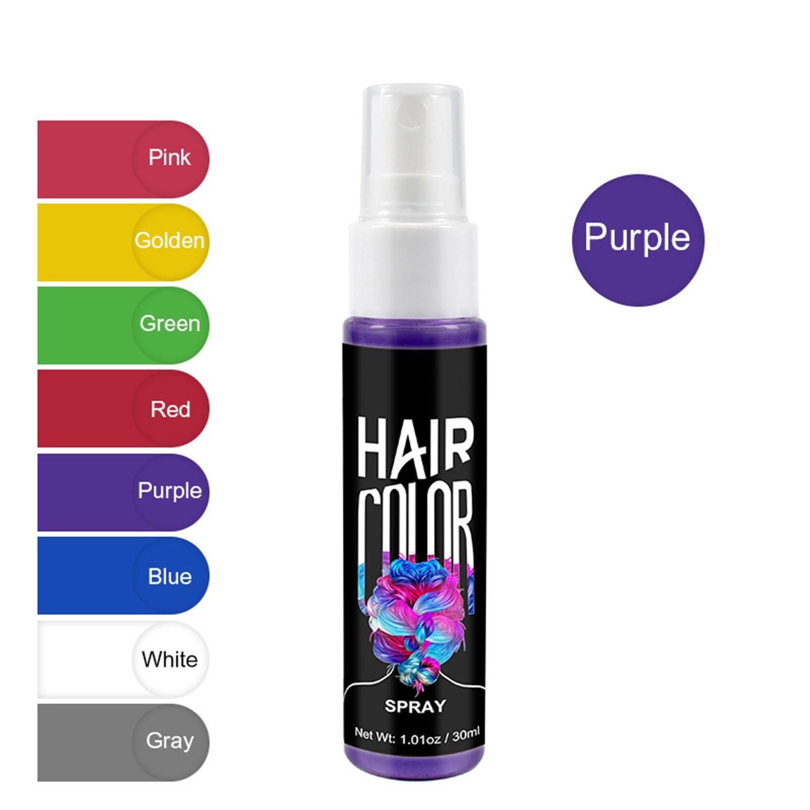 

30 мл Временный спрей для окрашивания волос Timesave DIY Color Spray Hair Color Spray для мужчин и женщин фиолетовый