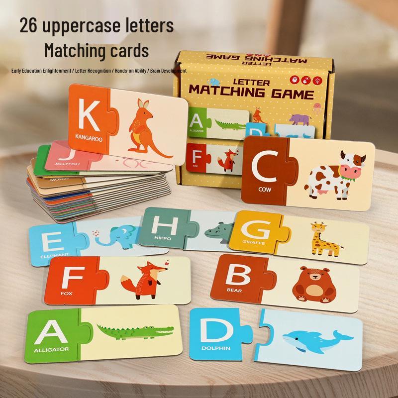 Cross-Border Children s Letter Matching Wooden Toy: Cognitive Early Education Brain Teaser