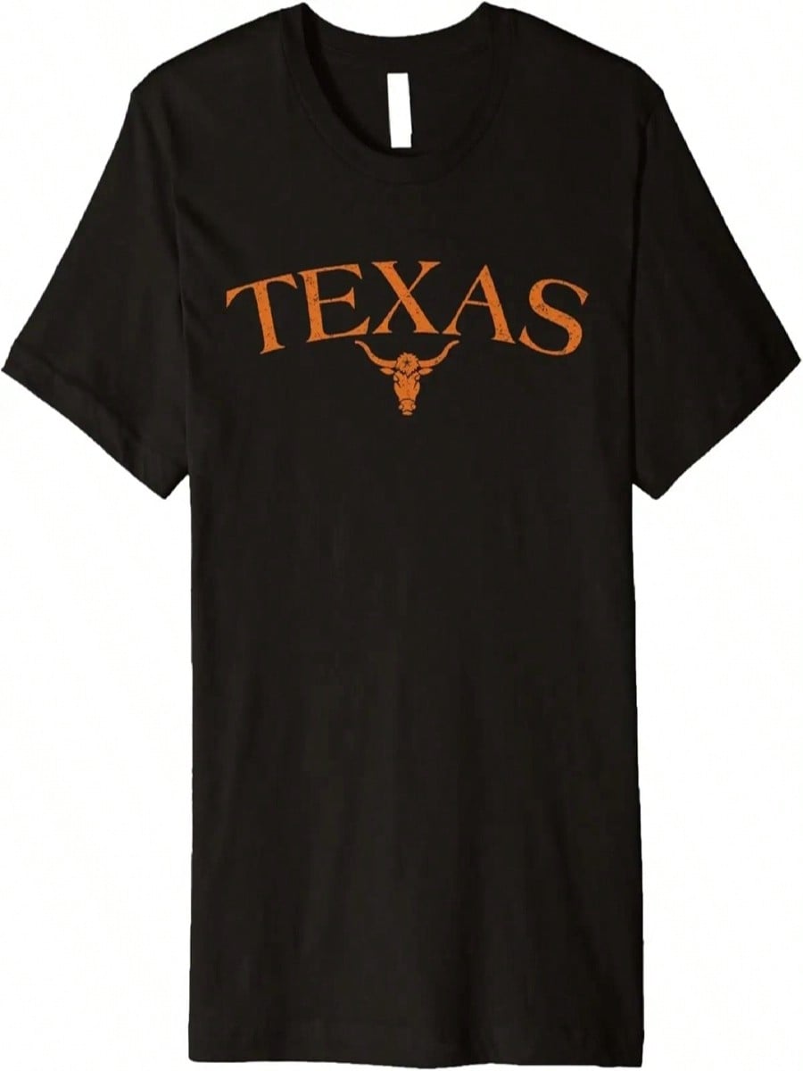 Vintage Big Texas Longhorn Bull T-Shirt Premium T-Shirt S разноцветный