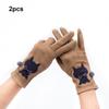 1 Pair Autumn Winter Women Gloves Thermal Screen Warm Motorcycle Riding Biking Hiking Fishing Skating Cycling Mittens