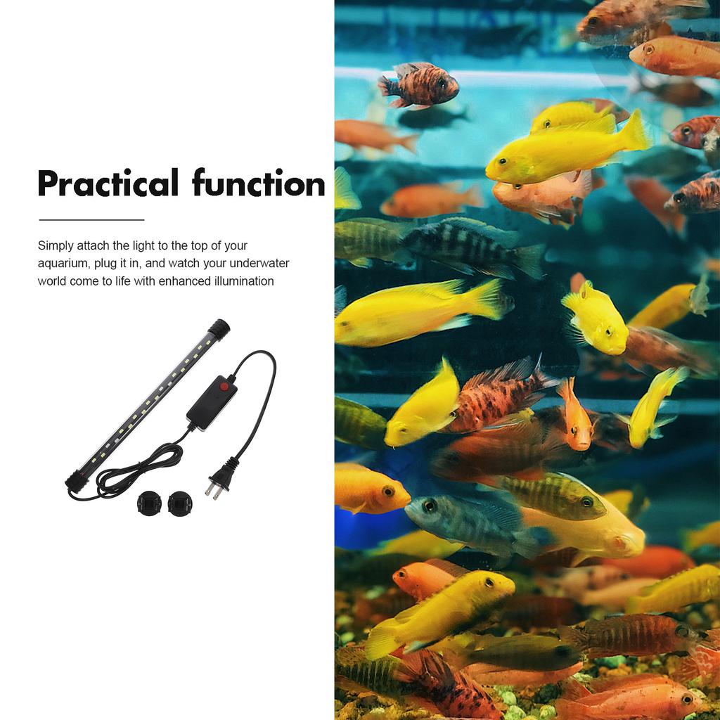 LED Aquarium Light Full Spectrum Clip-on Submersible Waterproof USB-Powered for Betta Fish Planted Tanks High Brightness