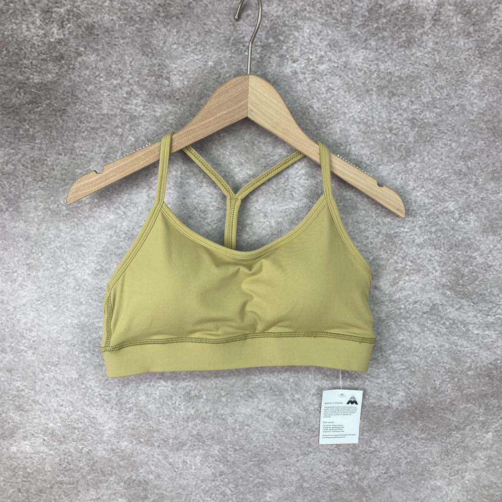 Stoßfester doppelseitiger Nylon-Sport-BH mit Y-Rücken - Racerback-Design
