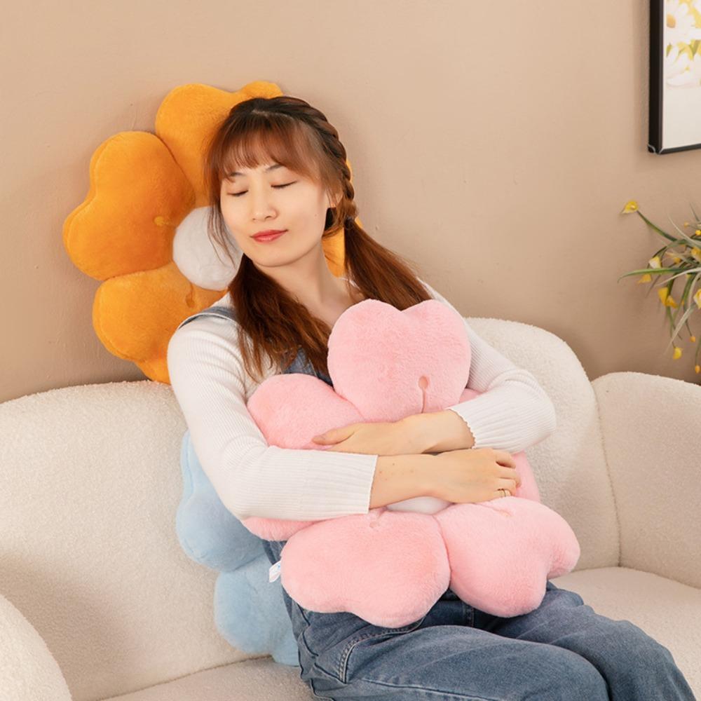 Plush Cherry Blossom Pillow Soft Sofa Decor Cushion Multifunctional Chair Cushion Office