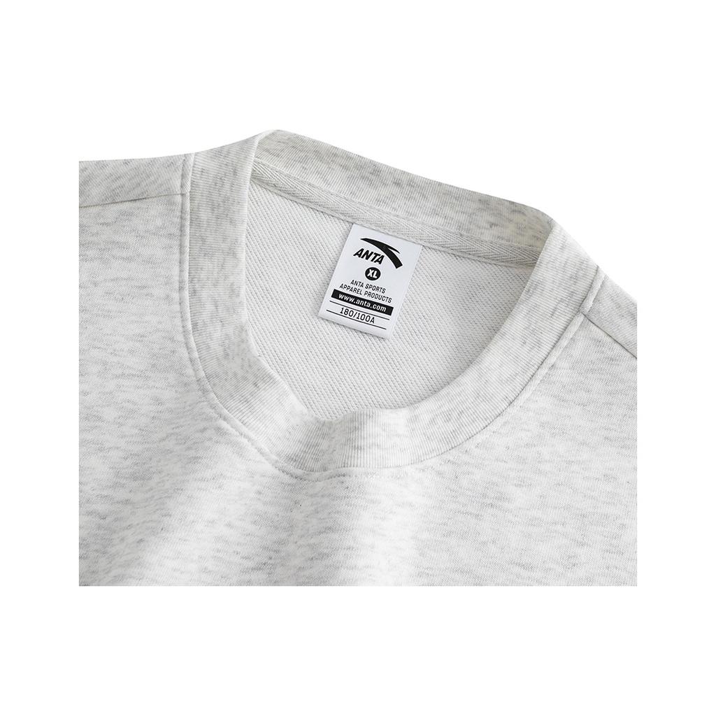 Anta Lifestyle Series Fashion Casual Loose Comfortable Campus Versatile Sports Pullover Top Casual Couple Sweatshirt Unisex tops 972618704-9