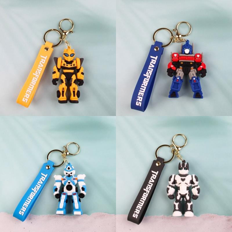 New Transformers Keychain Cartoon Pvc Optimus Prime Figure Bag Pendant Wholesale