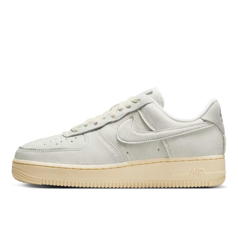 Nike  Air Force 1 Low Pony Hair Women Sneakers Cream Sail Muslin II7398-100