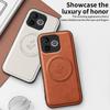 Wireless Charging Magnetic Case for Honor 600 Lite 5G Protective Cover PU Leather Hard Back Shell Coque
