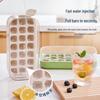 Press-Type Ice Cube Tray with Lid