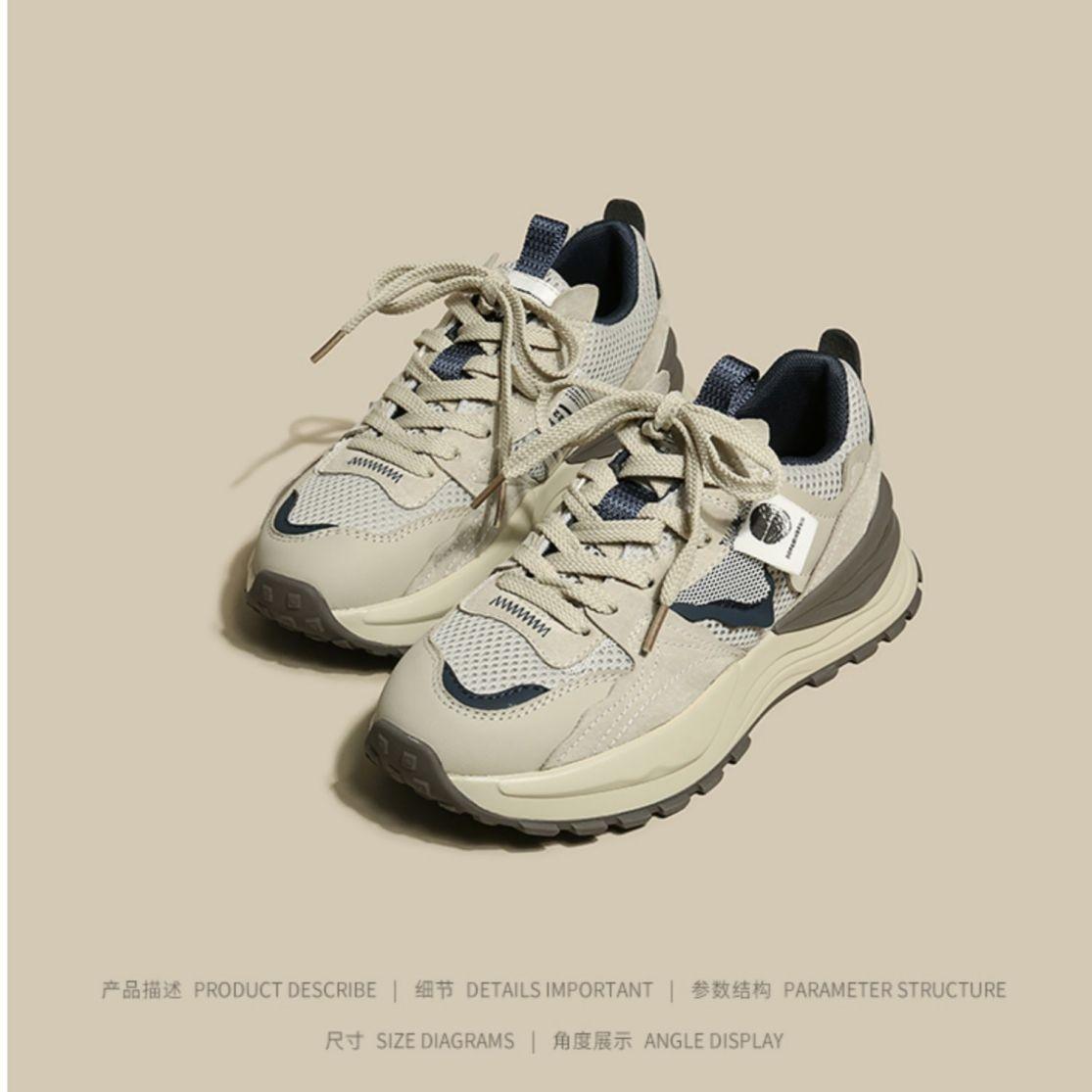 

Women s Shoes Versatile Women s Shoes Shark Pants Shoes Versatile Lightweight Sneakers 35 бежевий