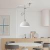 Nordic Creative Rocker Arm Pendant Light - Rotatable Walnut for Study, Kitchen, Bar.