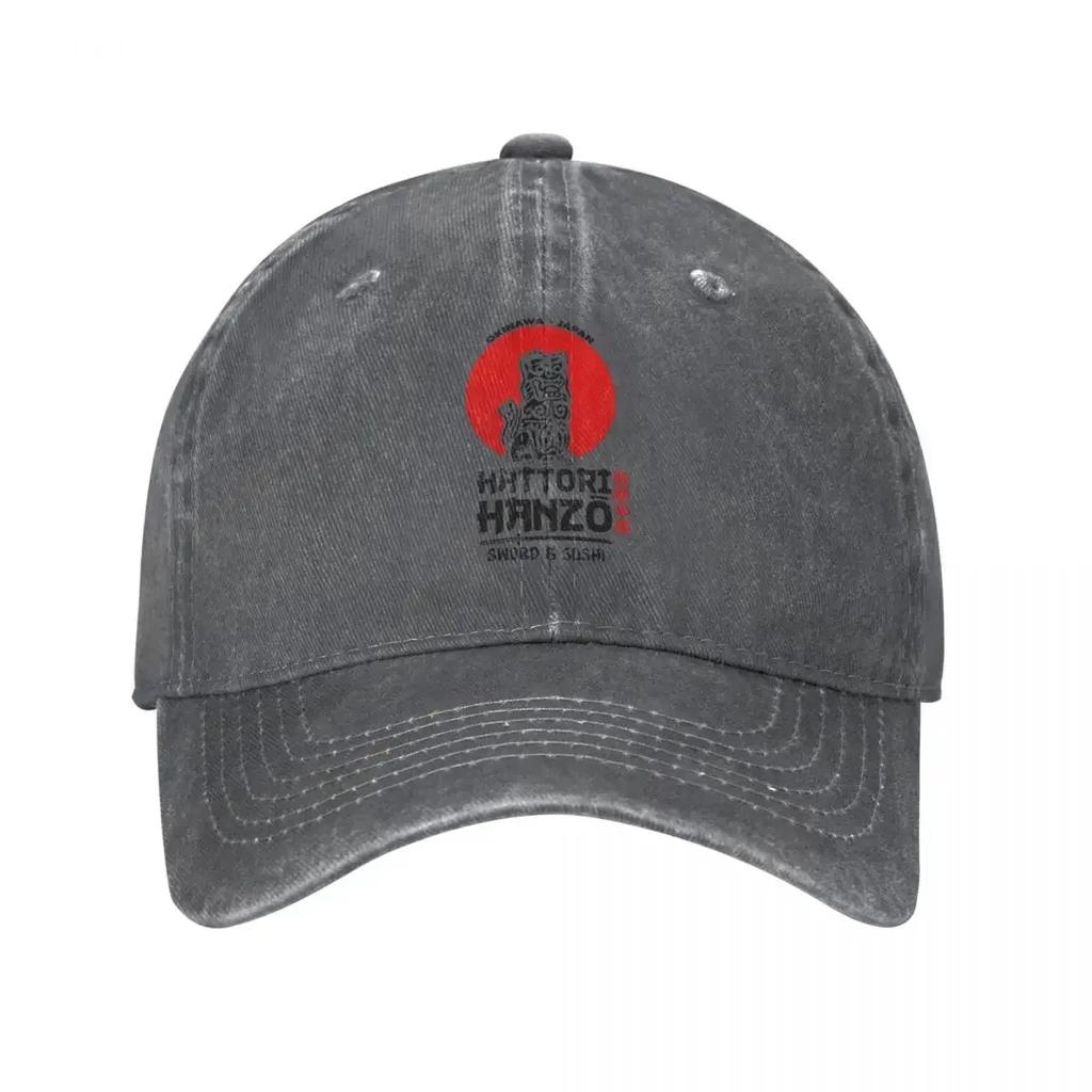 Cappellino da Baseball Hattori Hanzo Kill Bill Moda Usurato Lavato Giappone Film Spada Cappello da Sole Uomo Donna Attività Cappello Regolabile