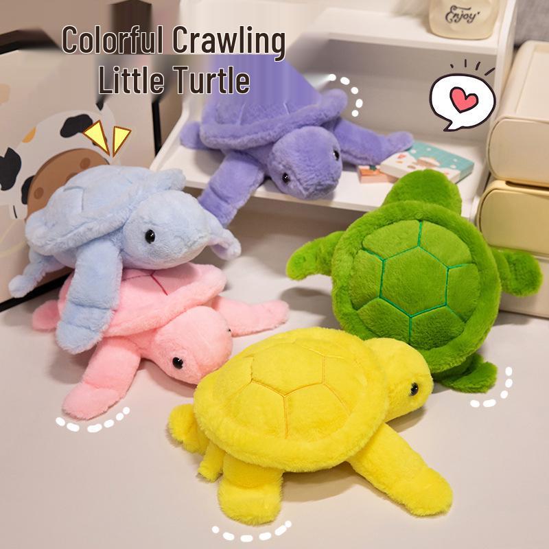 Adorable Soft Turtle Plush Pillow Toy - Small Sea Turtle Doll for Children's Comfort