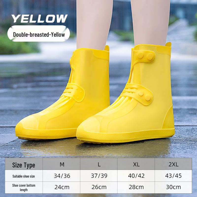Waterproof Non-Slip Silicone Shoe Covers for Men and Women - Thickened Wear-Resistant Rain Boots