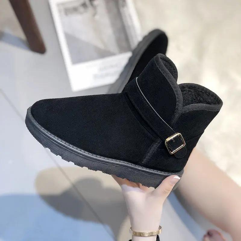 Shoes For Woman Round Toe Women's Snow Boots Wedge Heel Ankle Booties Stylish Offer Protective Promotion Anti Slip Goth 39