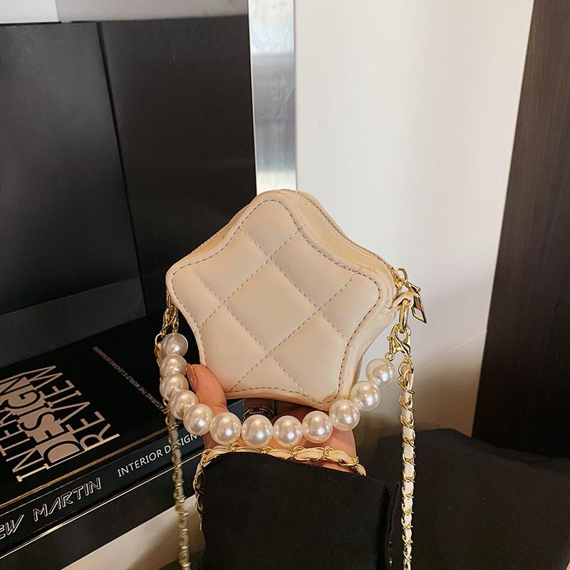 IELGY Spring Summer Fashion Rhombus Crossbody Bag All-Match Chain Small Bag