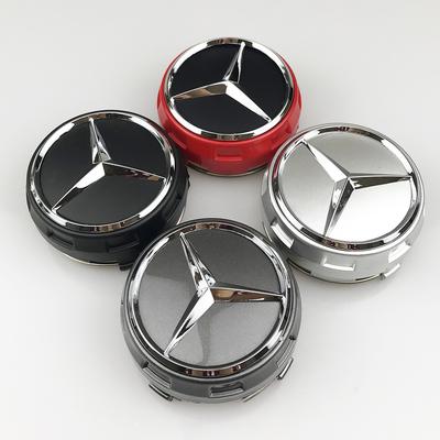 4pcs 75mm Car Styling Wheel Center Cap Hub Covers Accessories For Mercedes Benz AMG A0004000900 W212 W205 W204 W211 W213