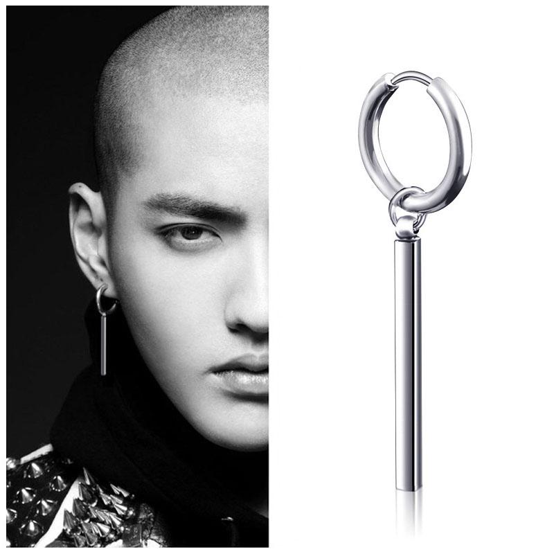 

1Pc Аллергическая палочка Кулон Серьга 316L нержавеющая сталь Пронзительная серьга