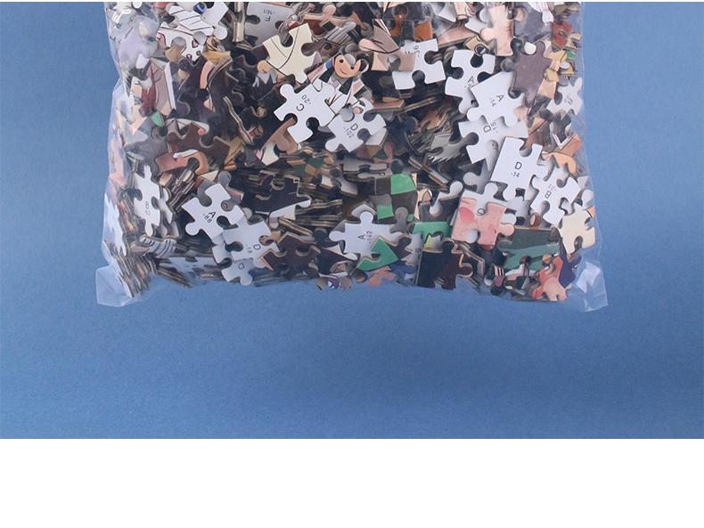 Tisícidílné zakázkové puzzle pro věk 3-10 let, vzdělávací hračka a připravené k zarámování pro dospělé a děti