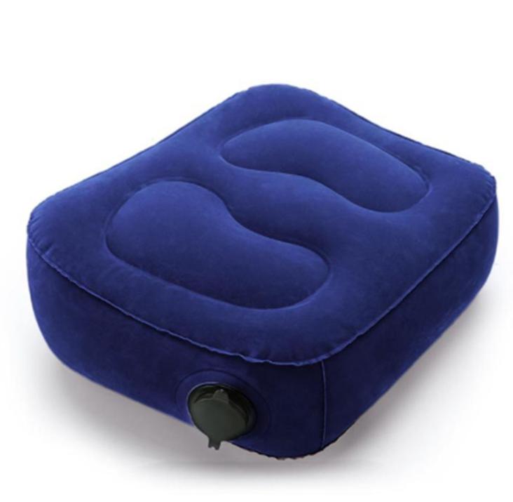 PVC Inflatable Travel Pillow Footrest Sleep Resting Pillows Foot Pad Step Stool Tourist Stool For Airplanes Trains Kids Bed