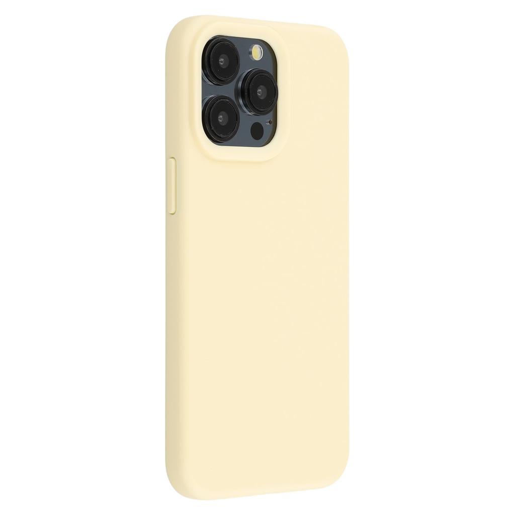 For iPhone 15 Pro Max Case 2.0mm Thick Solid Color Soft TPU Phone Back Cover Large Lens Cutout