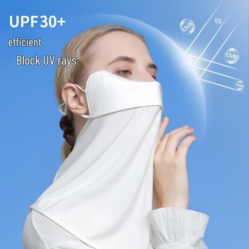 KANSOON Ice Silk Neck Protection Sunscreen Face Mask
