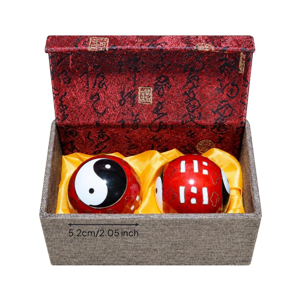 Spherical Esmaltado Hand Ball with Presentation Box Yin-Yang Exercise