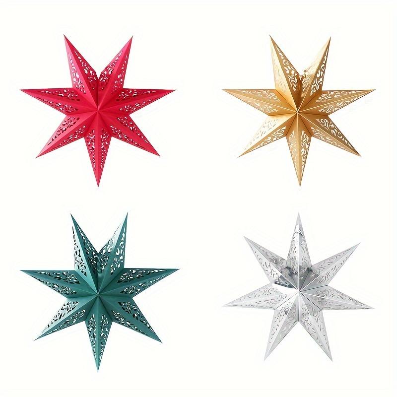 1 Stück, Ausgehöhlter Stern Hängeanhänger, Klassische EID Sternlaterne, Design ohne Licht für festliche Dekoration, für Zuhause, Schlafzimmer, Garten