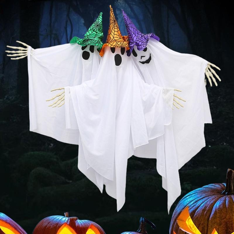 Scary Ghosty Hanging Decoration Realistic Skeleton Hand Design Easy Installation Indoor Halloween Party Supplies