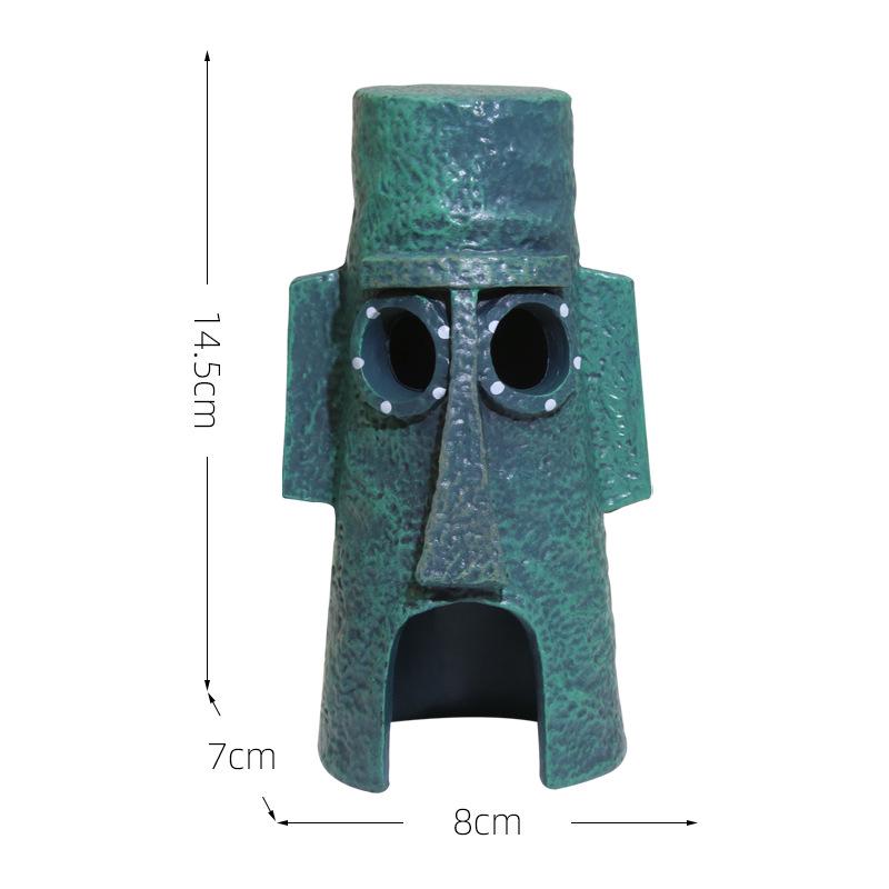 SpongeBob Pineapple House Fish Tank Decoration - Resin Ornament & Hideaway