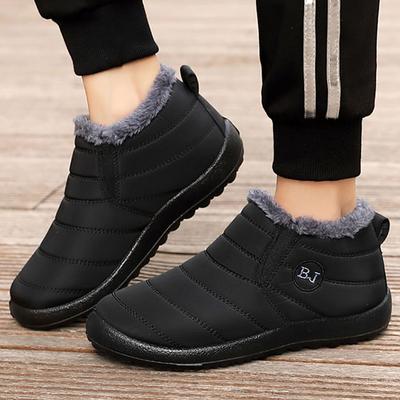 Men Boots  Winter Shoes For Men Waterproof Snow Boots Winter Botas  Warm Fur Ankle Boots Mens Botines