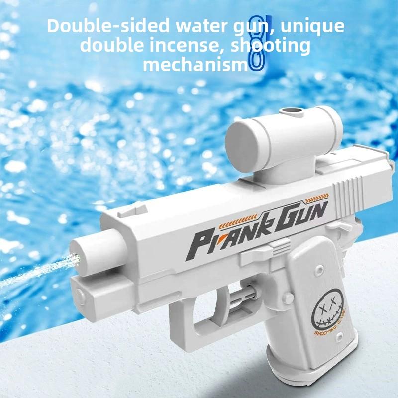Non-Toxic Creative 2-Way Water Spray Gun Reverse Splash Toy For Prank Press Spray Squirt Gun Double Directional Water Gun Fun Outdoor Toy