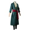 Roronoas Cosplay Kostium Anime Kimono Robe Zoro Cloak Uniform Halloween Stroje Z Kolczykami Na Comic Con