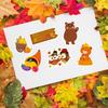 Adorable Fall Themed Cartoon Puzzle Stickers For Kids Creative Diy Fun Activities