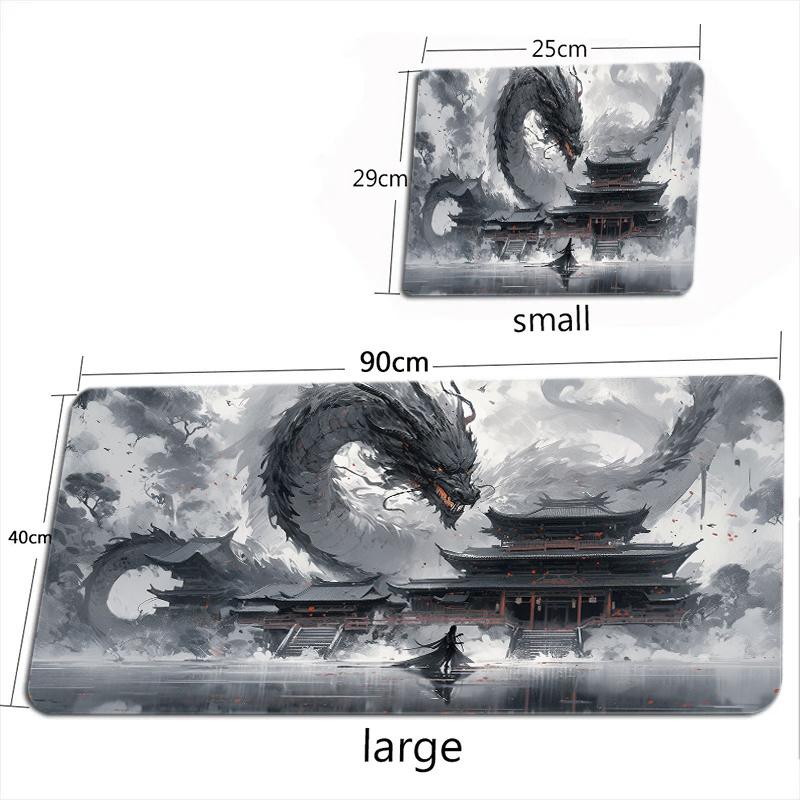 Dragon Design Mouse Pad Large Computer Office Game Table Mats XXL 90x40 Rubber Non-slip Gaming Keyboard Mousepads Long Desk Pads