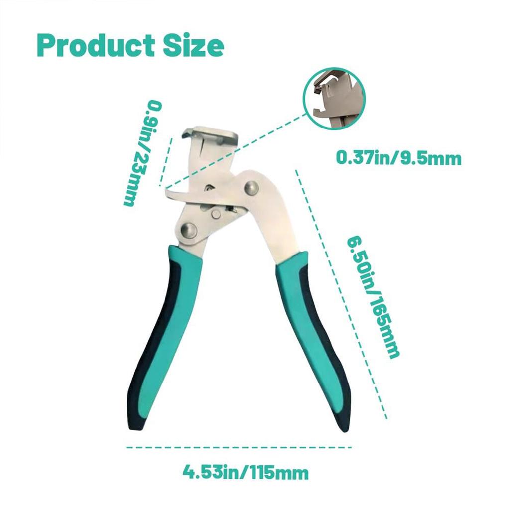 Car Clip Pliers Heavy Duty Alloy Construction Effort Saving Lever Design Anti Slip Ergonomic Handle for Rivets Bolts Dashboards