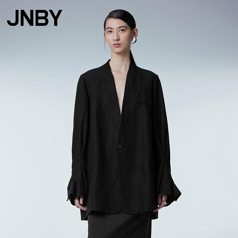JNBY Women's Relaxed Fit Linen Blend Suit Jacket