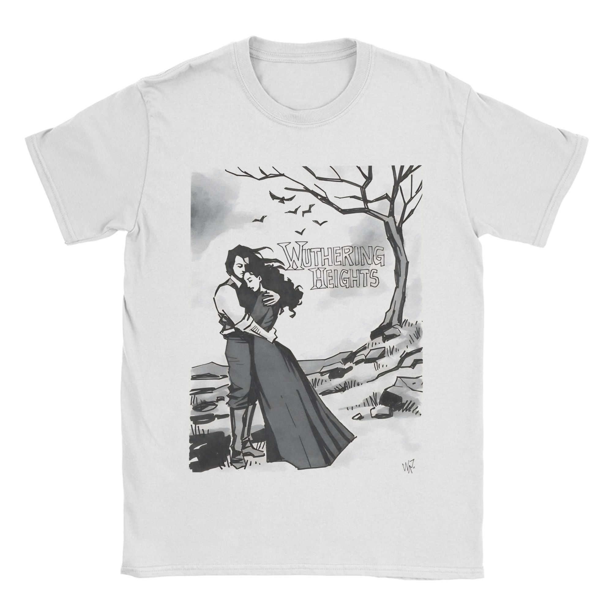 Wuthering Heights T Shirt Summer Cotton T Shirts For Man Hip Hop Print Tshirt Short Sleeves YK Retro Tops S