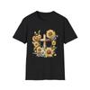 Floral Cross T-Shirt, Christian Gift, Faith Shirt, Casual Wear, Spring Fashion