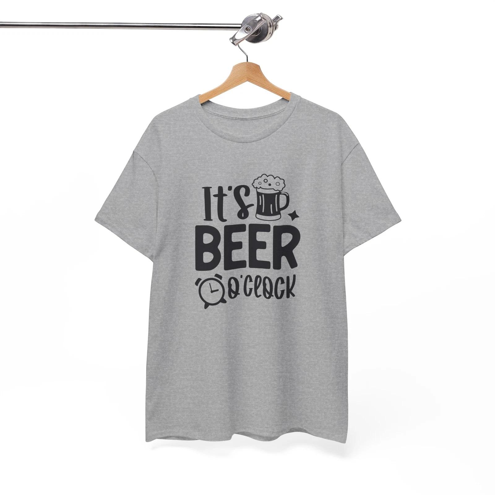 Best Joke Ever T-Shirt - Hilarious Graphic Tee It s beer o clock Shirt XL