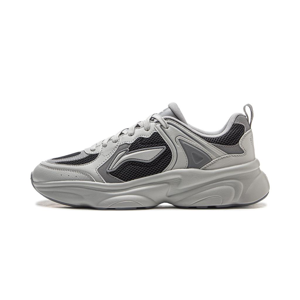 Li Ning Milk Coconut Versatile Retro Thick Sole Fashion Trend Shock Absorption Non-Slip Wear-Resistant Support Low-Top Dad Shoes AGCV403-2